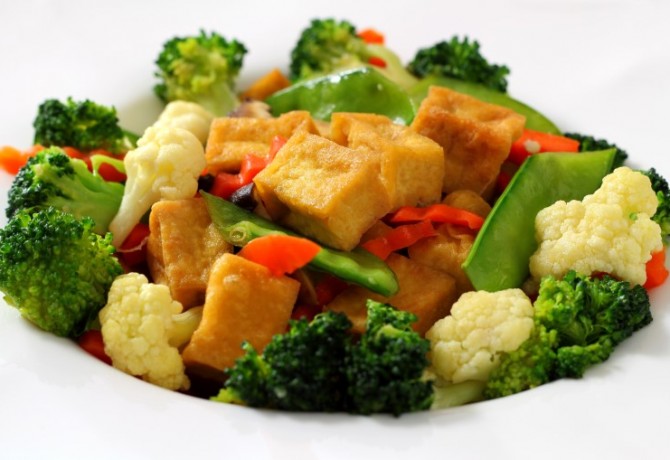 Savory tofu croquettes