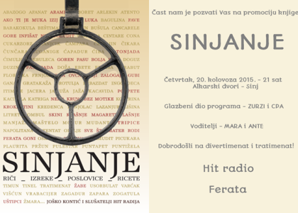 Promocija knjige „Sinjanje – riči, izreke, poslovice, ricete” u Alkarskim dvorima