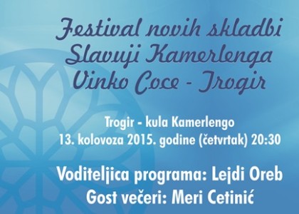 Festival „Slavuji Kamerlenga” odaje počast Vinku Coci