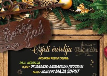 Božićni grad podno Biokova