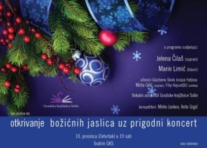 Božićne jaslice u knjižnici