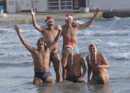 Novogodišnji picigin na Bačvicama