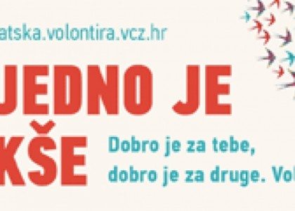 Volontirajte u prigodnoj manifestaciji Hrvatska volontira 2016.!