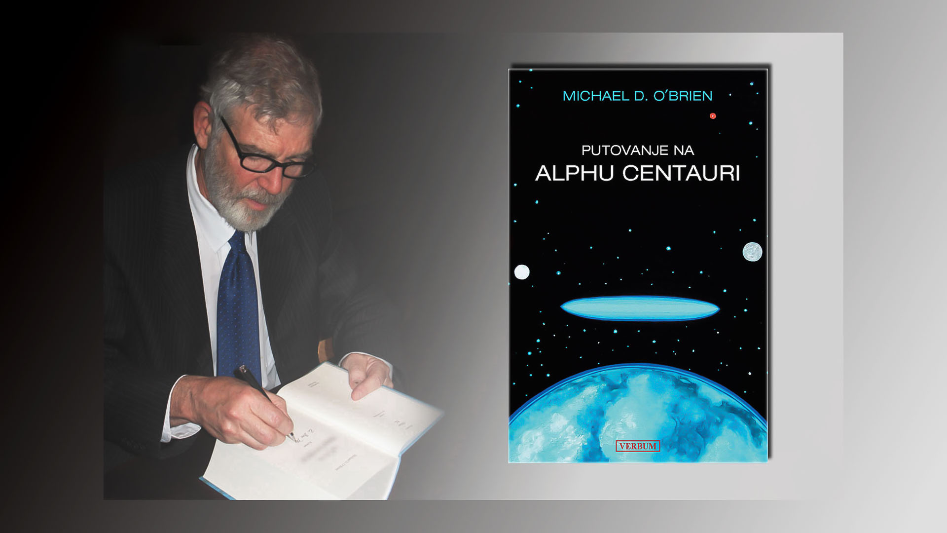 Predstavljen roman Michaela D. O'Briena "Putovanje na Alphu Centauri"